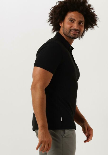 Zwarte CAST IRON Polo SHORT SLEEVE POLO ORGANIX COTTON PIQUE ESSENTIAL - large
