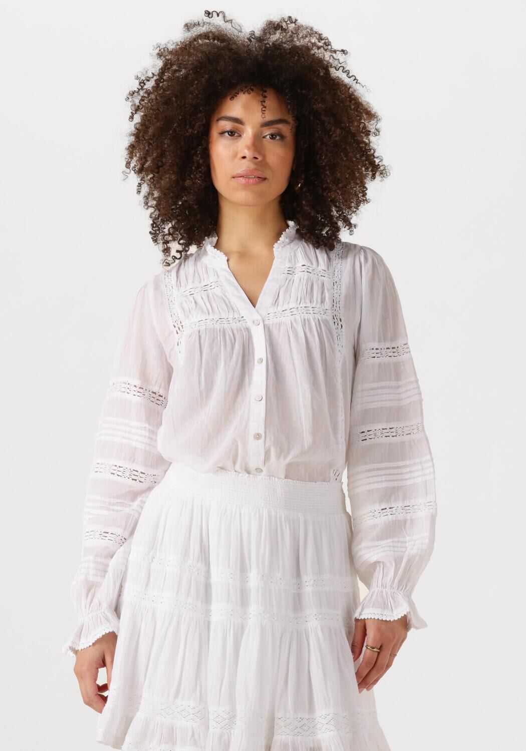 NEO NOIR Dames Blouses Lyla S Voile Blouse Wit