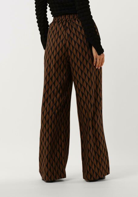 Bruine GESTUZ Wijde broek LITHILDE HW PANTS - large