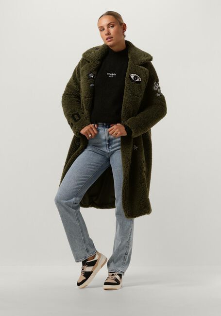 Zwarte TOMMY JEANS Coltrui TJW RLX TURTLENECK LOFTY SWEATER - large