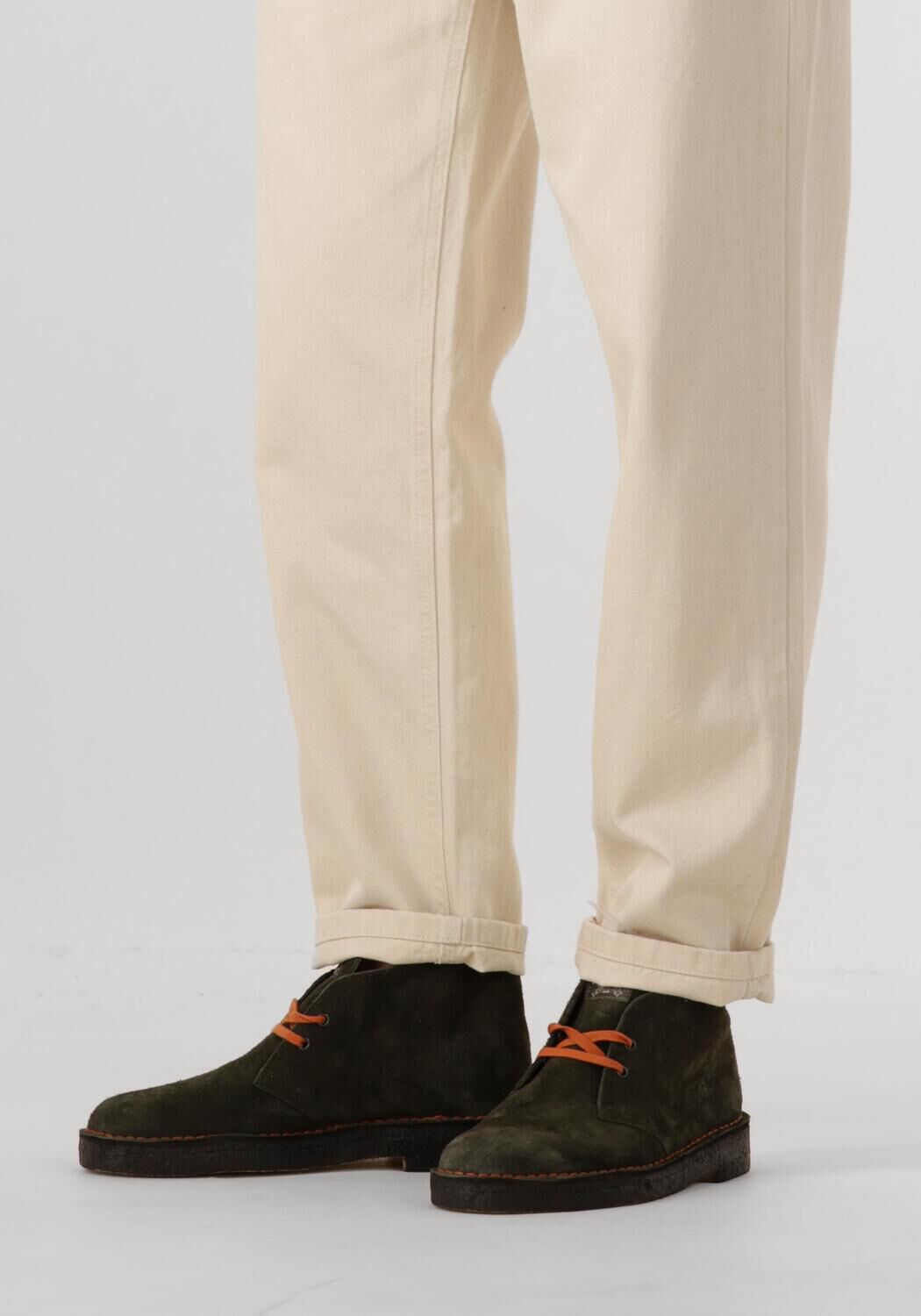 Groene CLARKS ORIGINALS Veterschoenen DESERT BOOT HEREN - large