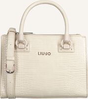 Witte LIU JO Handtas MANHATTAN S SATCHEL ZIP - medium