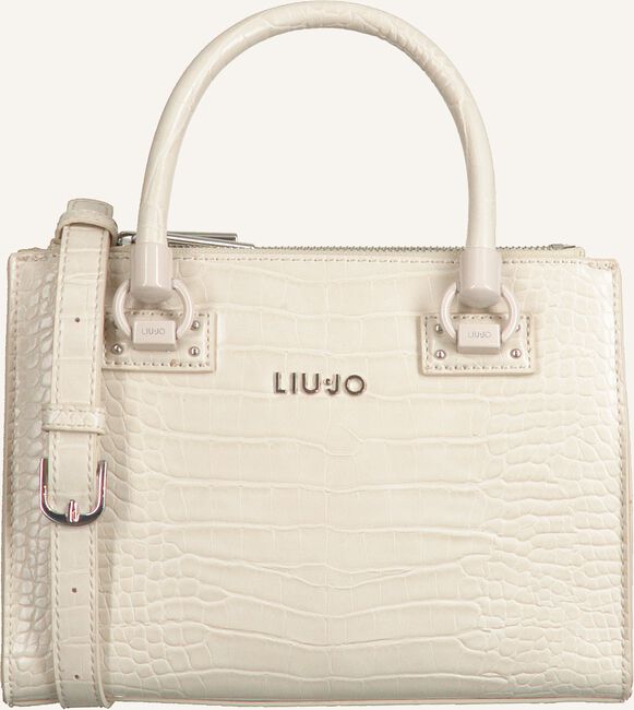 Witte LIU JO Handtas MANHATTAN S SATCHEL ZIP Witte LIU JO Handtas MANHATTAN S SATCHEL ZIP - large