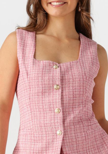 Roze NEO NOIR Gilet PERNI GLITZ BOUCLE WAISTCOAT - large