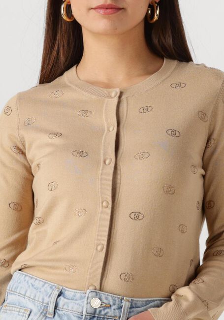 Beige LIU JO Vest ECS MAGLIA APERTA M/L - large