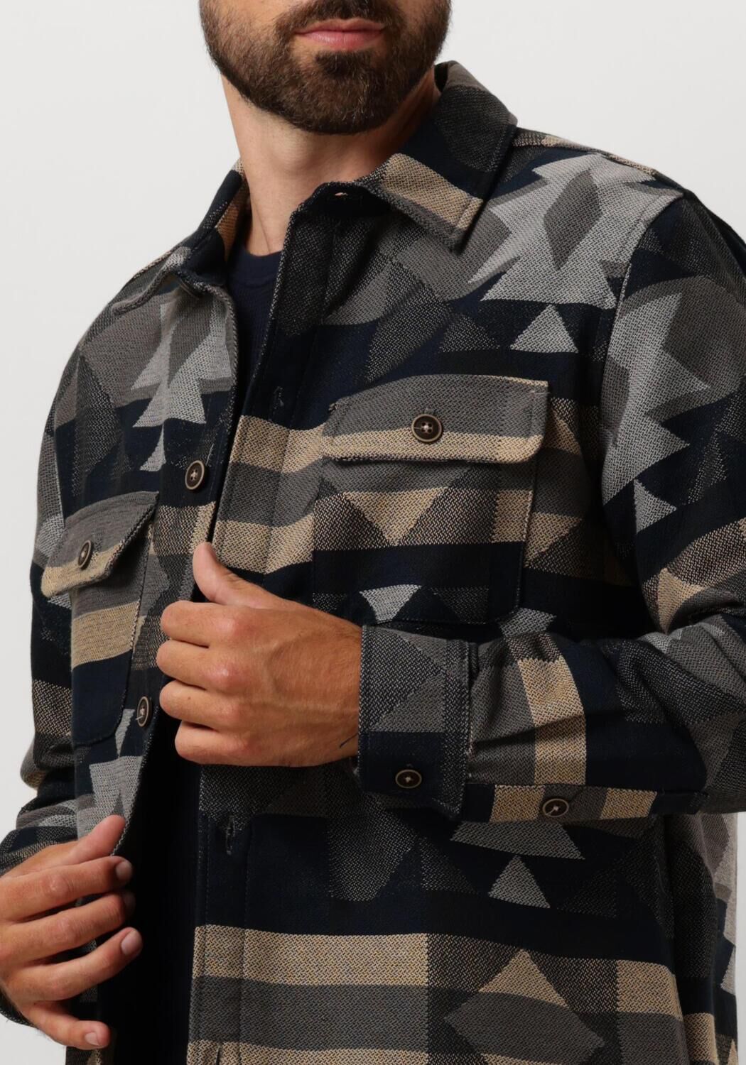 ANERKJENDT Heren Overhemden Akoscar Big Size Inka Blauw