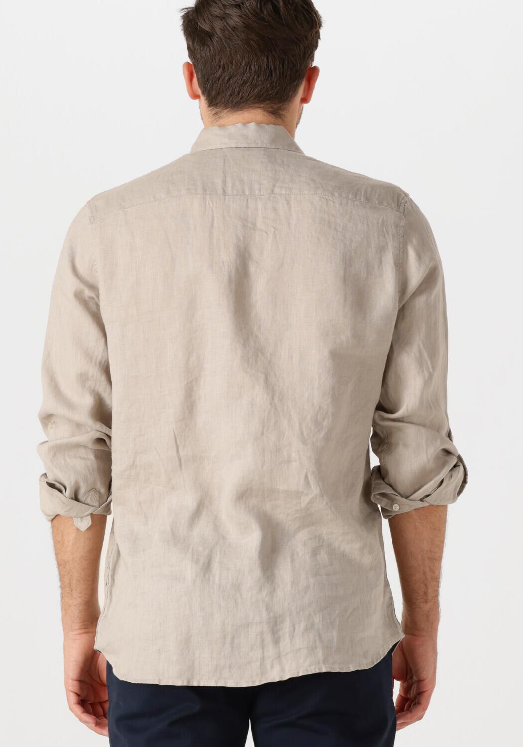SCOTCH & SODA Heren Overhemden Regular Fit Linen Shirt Beige