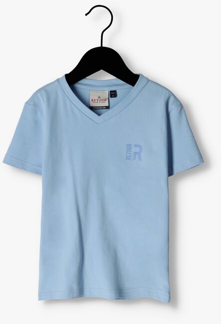 Lichtblauwe RETOUR T-shirt SEAN - large