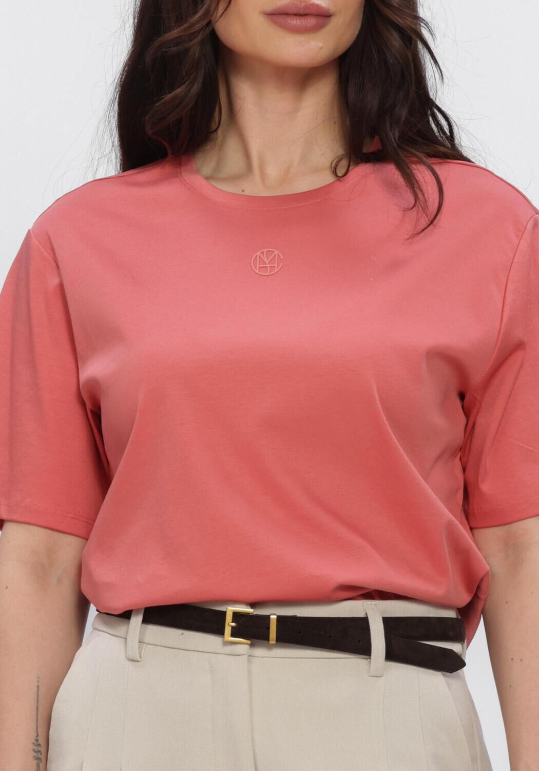 Roze MSCH COPENHAGEN T-shirt MSCHMELEA ICON TEE - large