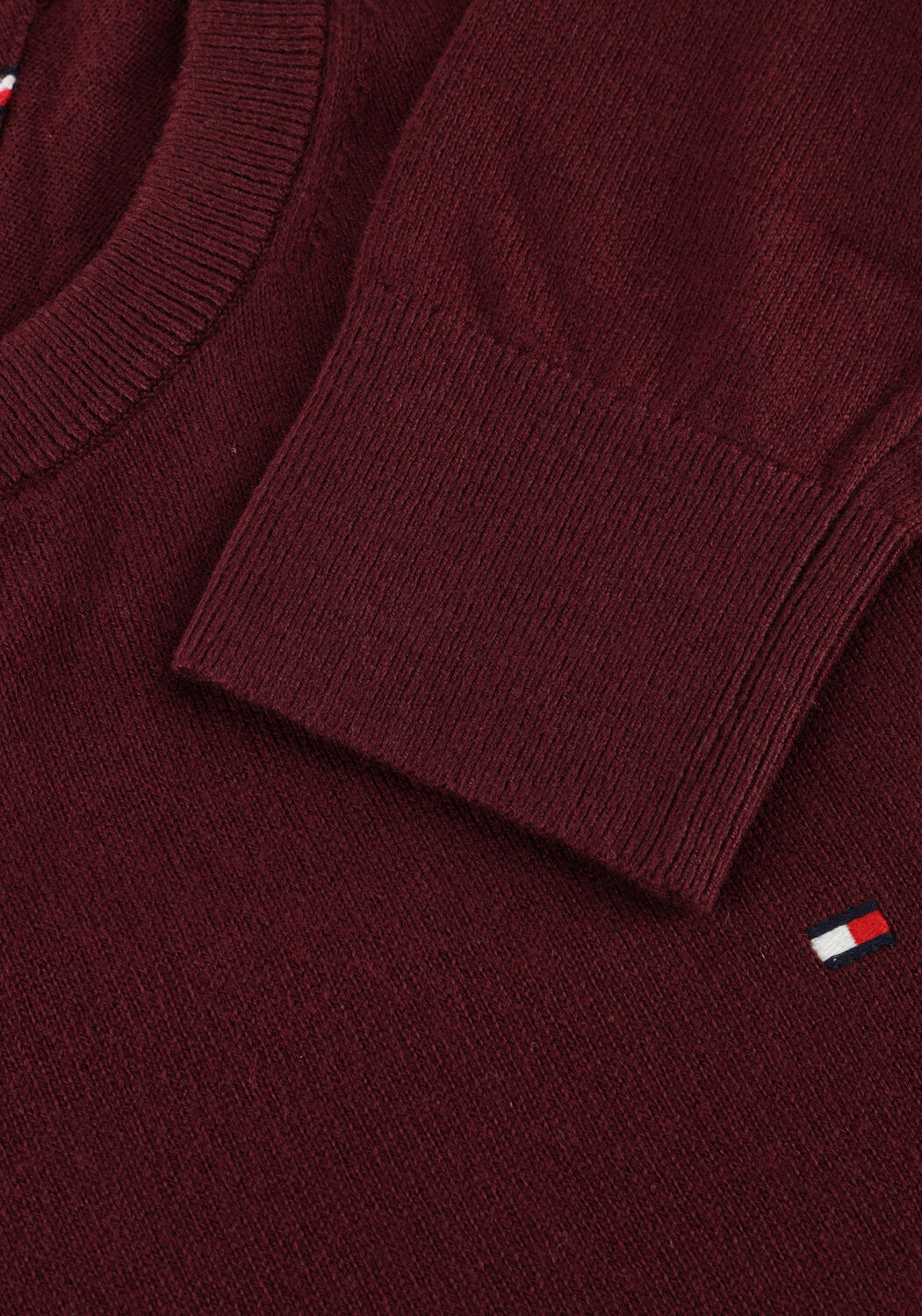 Bordeaux TOMMY HILFIGER Trui PIMA ORG CTN CASHMERE CREW NECK - large