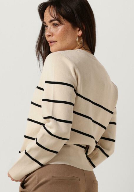 Beige SELECTED FEMME Trui SLFLIVA LS KNIT O-NECK - large