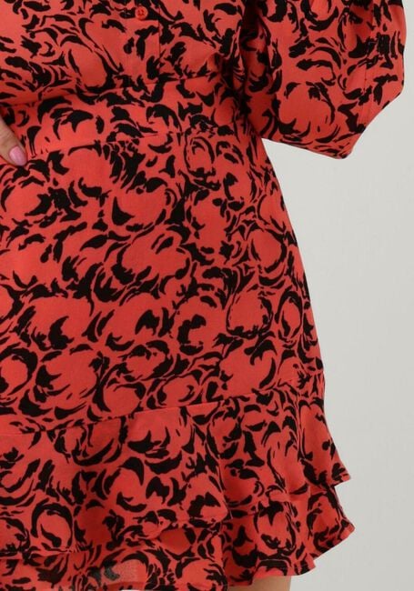 Koraal ALIX THE LABEL Minirok LADIES WOVEN TWO COLOUR RUFFLE SKIRT - large
