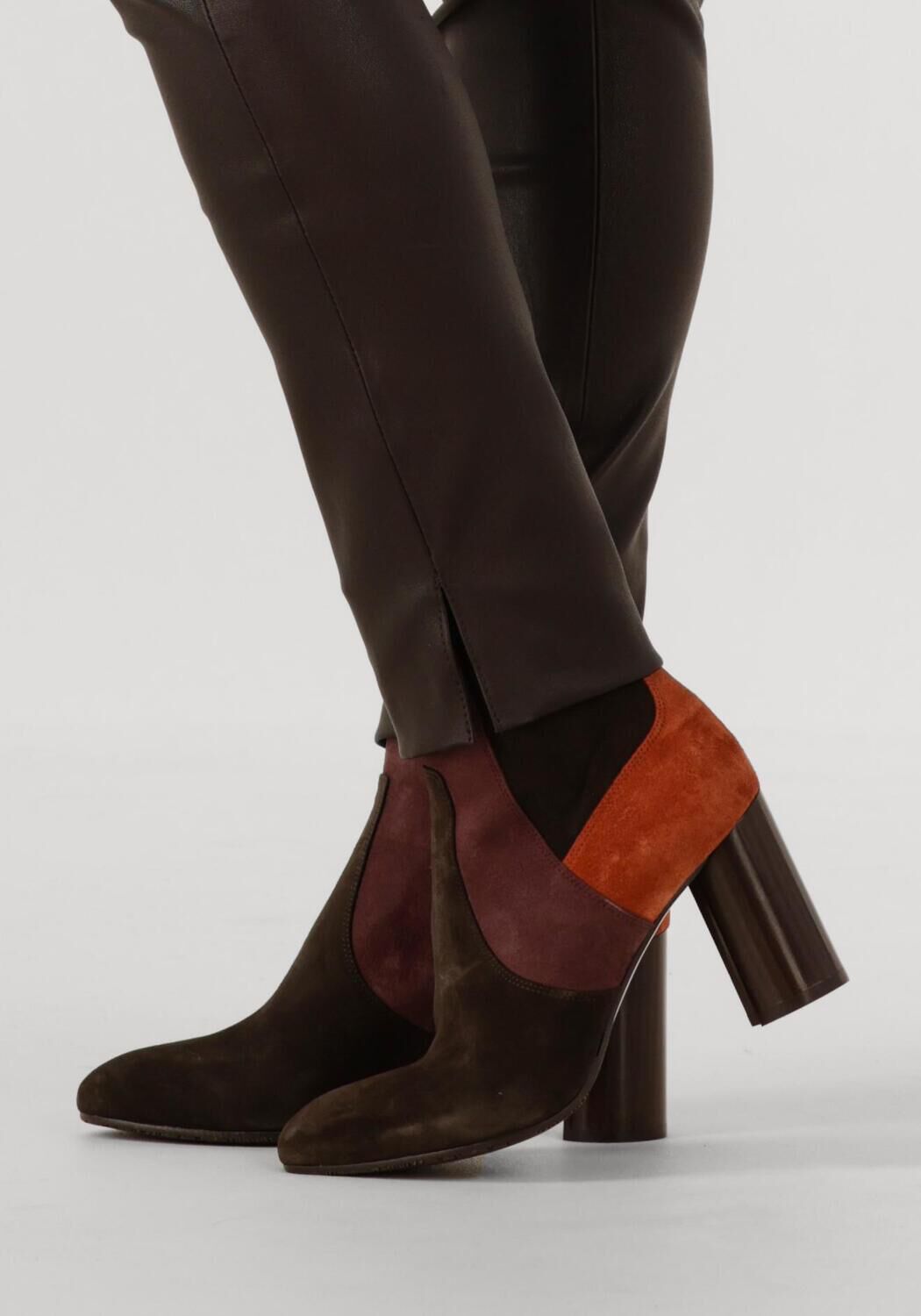 Bruine FLORIS VAN BOMMEL Enkellaarsjes SFW-50075 KACI - large