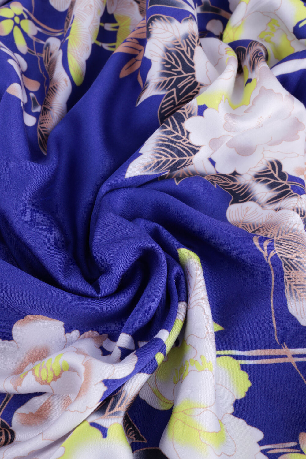 Blauwe LOLLYS LAUNDRY Midi jurk HARPER DRESS - large