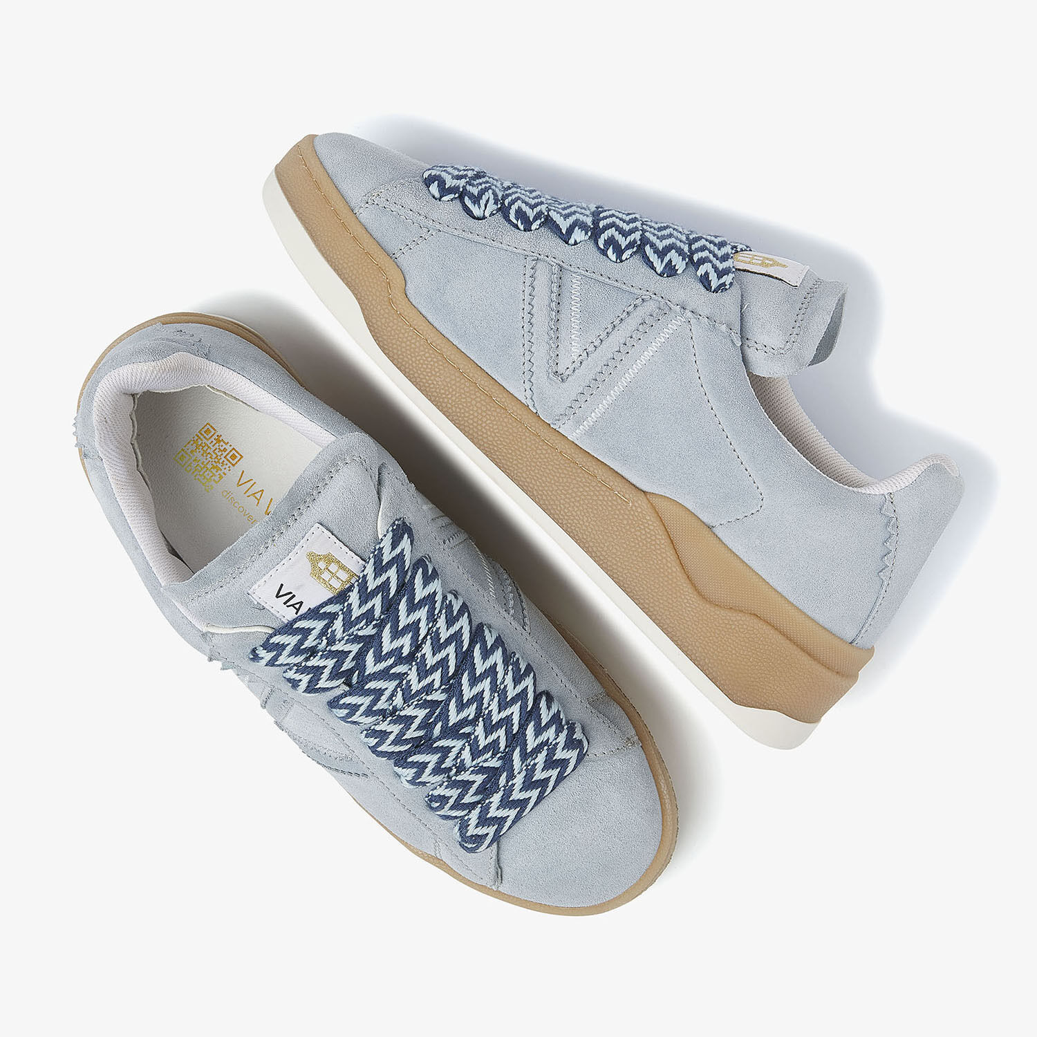 Lichtblauwe VIA VAI Lage sneakers SAM KYLI - medium