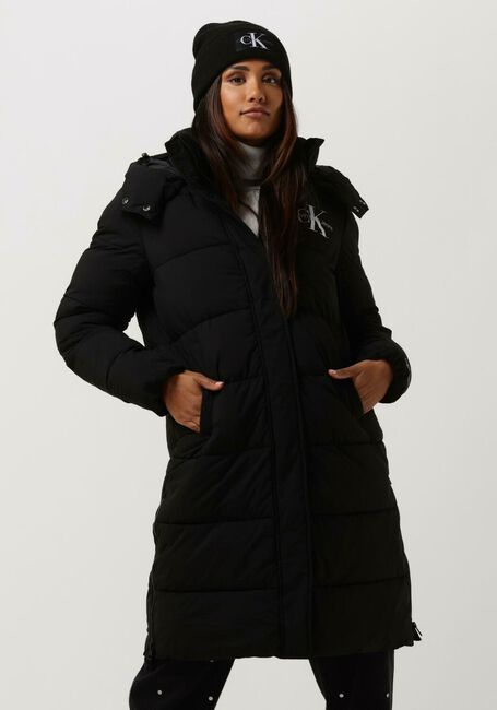 Zwarte CALVIN KLEIN Gewatteerde jas MONOLOGO MW LONG PUFFER - large