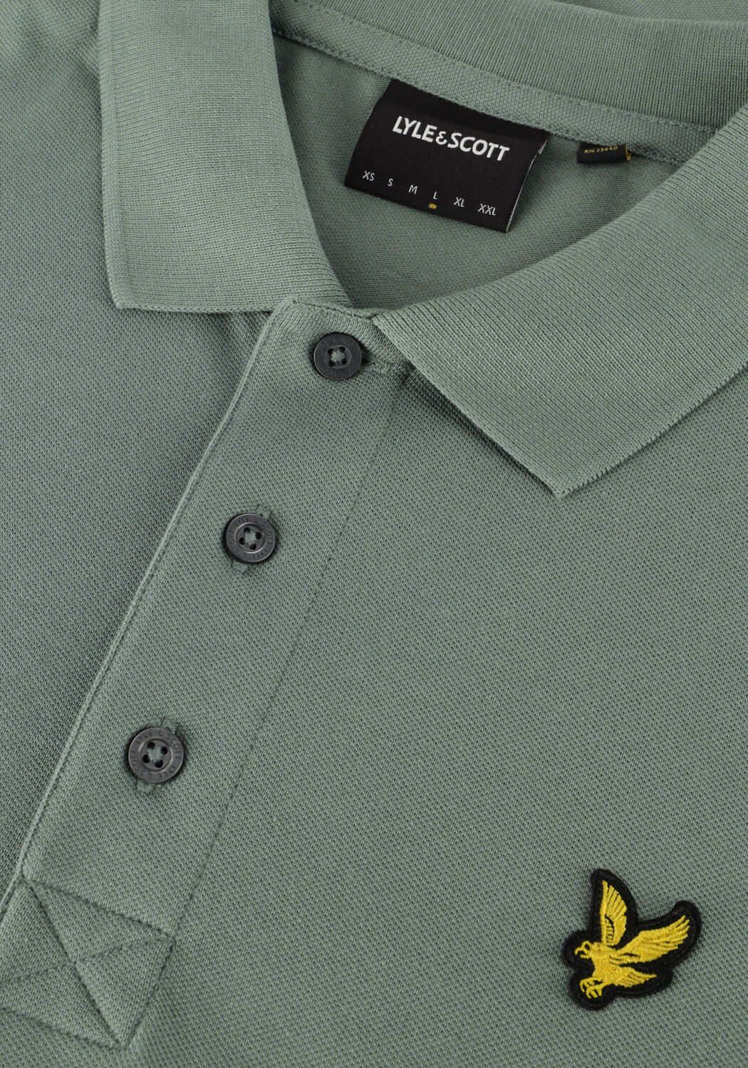 Groene LYLE & SCOTT Polo PLAIN POLO SHIRT - large