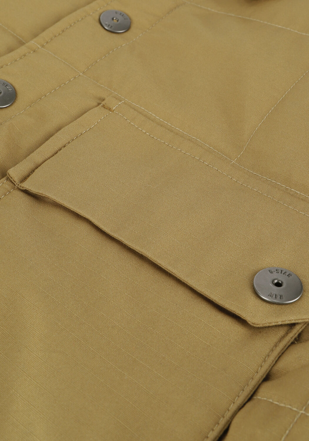 Camel G-STAR RAW Gewatteerde jas POSTINO QUILTED OVERSHIRT - large