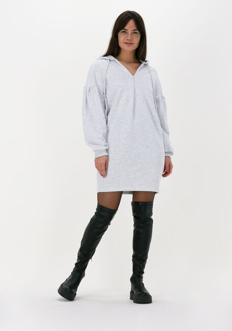 Grijze NA-KD Sweater HOODIE DRESS - large