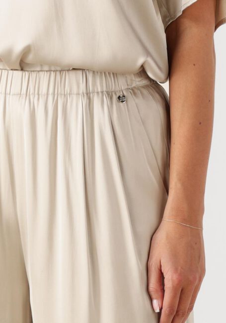 Beige MOS MOSH Wijde broek MMRITA SATIN PANT - large