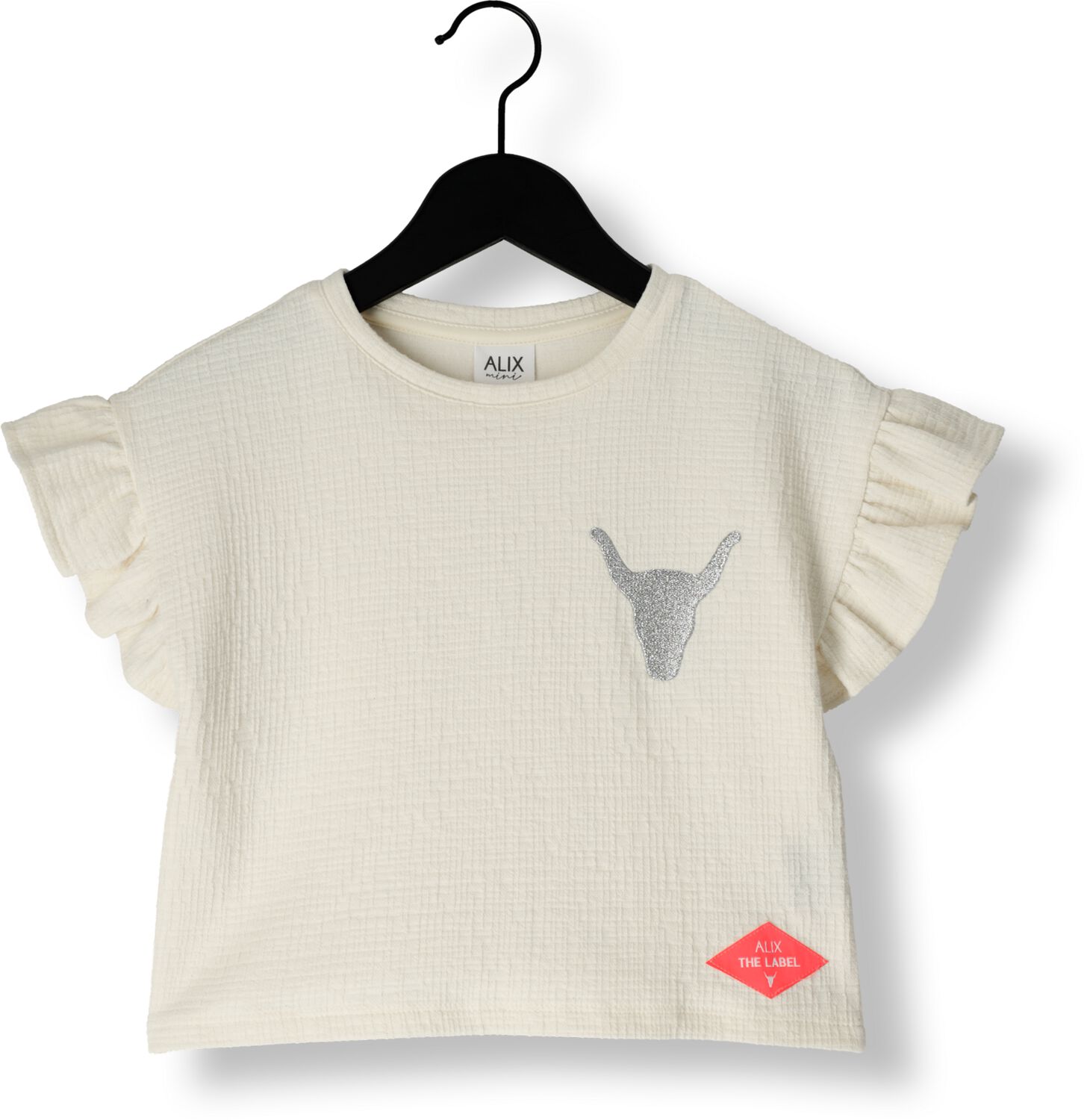 ALIX MINI Meisjes Tops & T-shirts Ruffle T-shirt Ecru