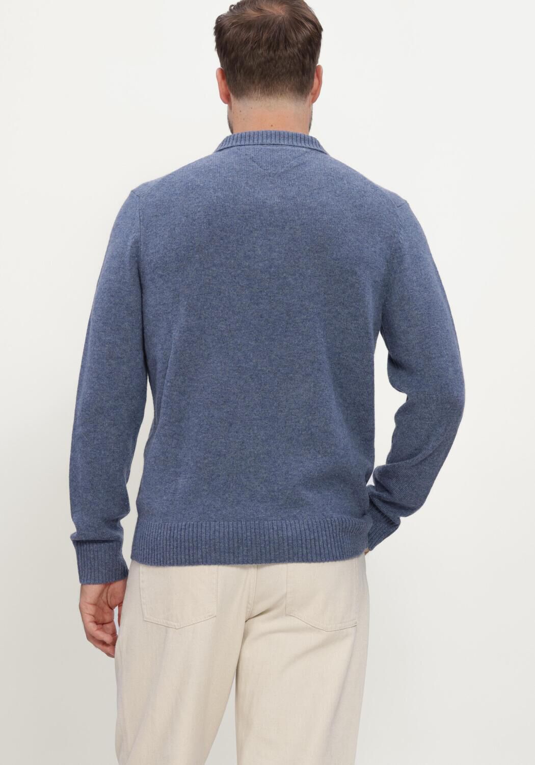 TOMMY HILFIGER Heren Polo's & T-shirts Lambswool Ls Polo Blauw