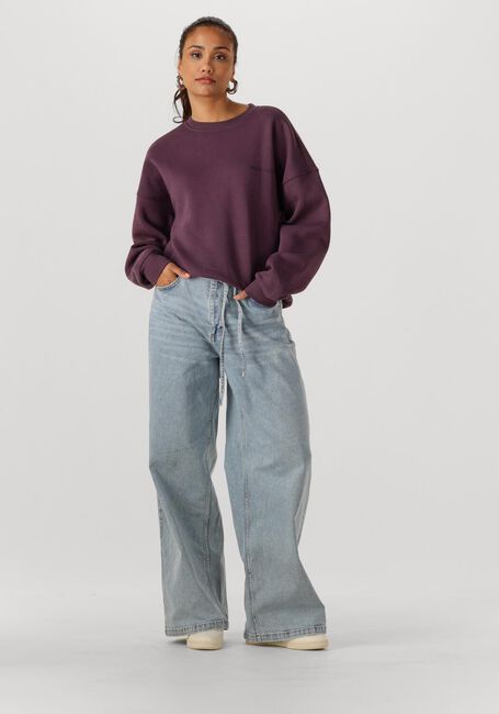 Lichtblauwe MODSTRÖM Wide jeans ISOLDEMD SOLID PANTS - large