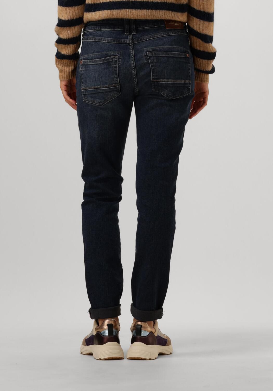 MOS MOSH Dames Jeans Naomi Colla Jeans Blauw