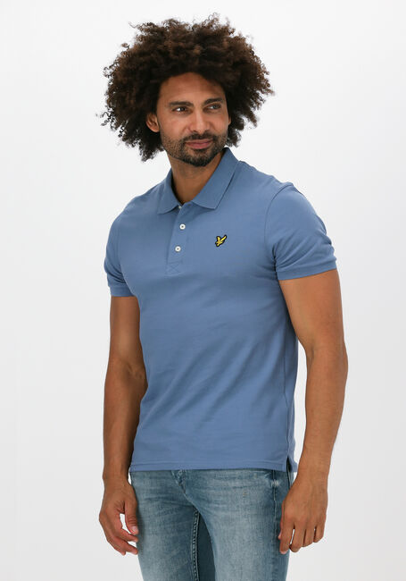 Blauwe LYLE & SCOTT Polo PLAIN POLO SHIRT - large
