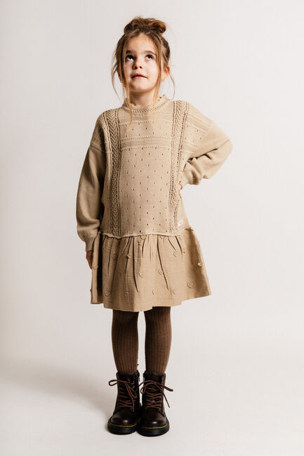 Beige BAJE STUDIO Mini jurk ANGI - large