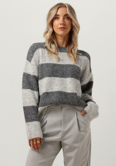 Grijze MY ESSENTIAL WARDROBE Trui MEENAMW KNIT PULLOVER - large