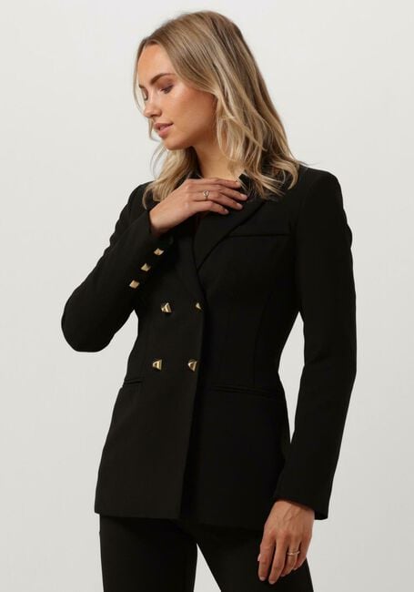 Zwarte ACCESS Blazer DOUBLE-BREASTED BLAZER WITH STUD - large