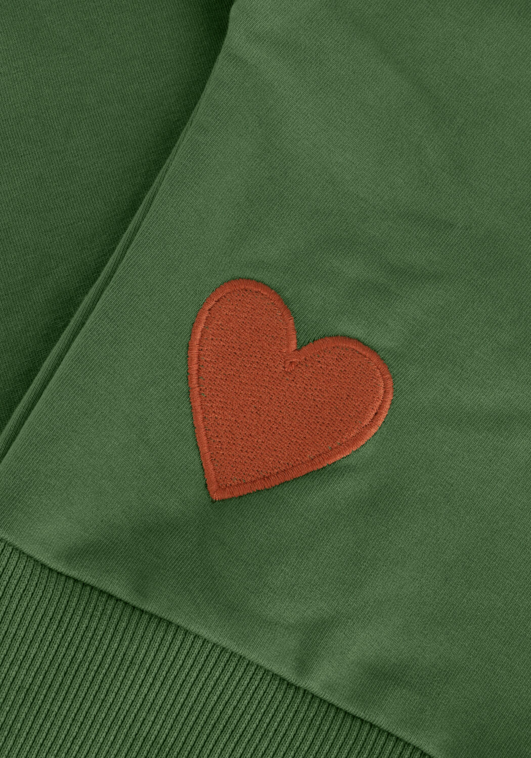 Groene CARLIJNQ Trui HEARTS - GIRLS SWEATER - large