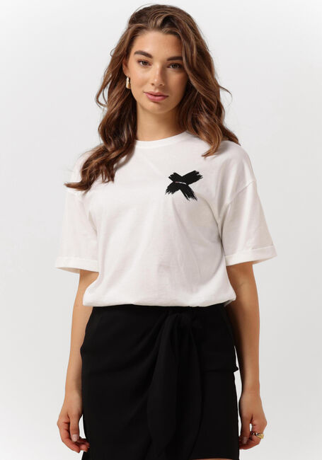 Witte ALIX THE LABEL T-shirt LADIES KNITTED X T-SHIRT - large