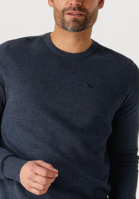 Blauwe PME LEGEND Trui R-NECK COTTON MODAL - large