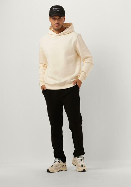 Ecru PUREWHITE Sweater HOODIE WITH FLOCK PRINT - large