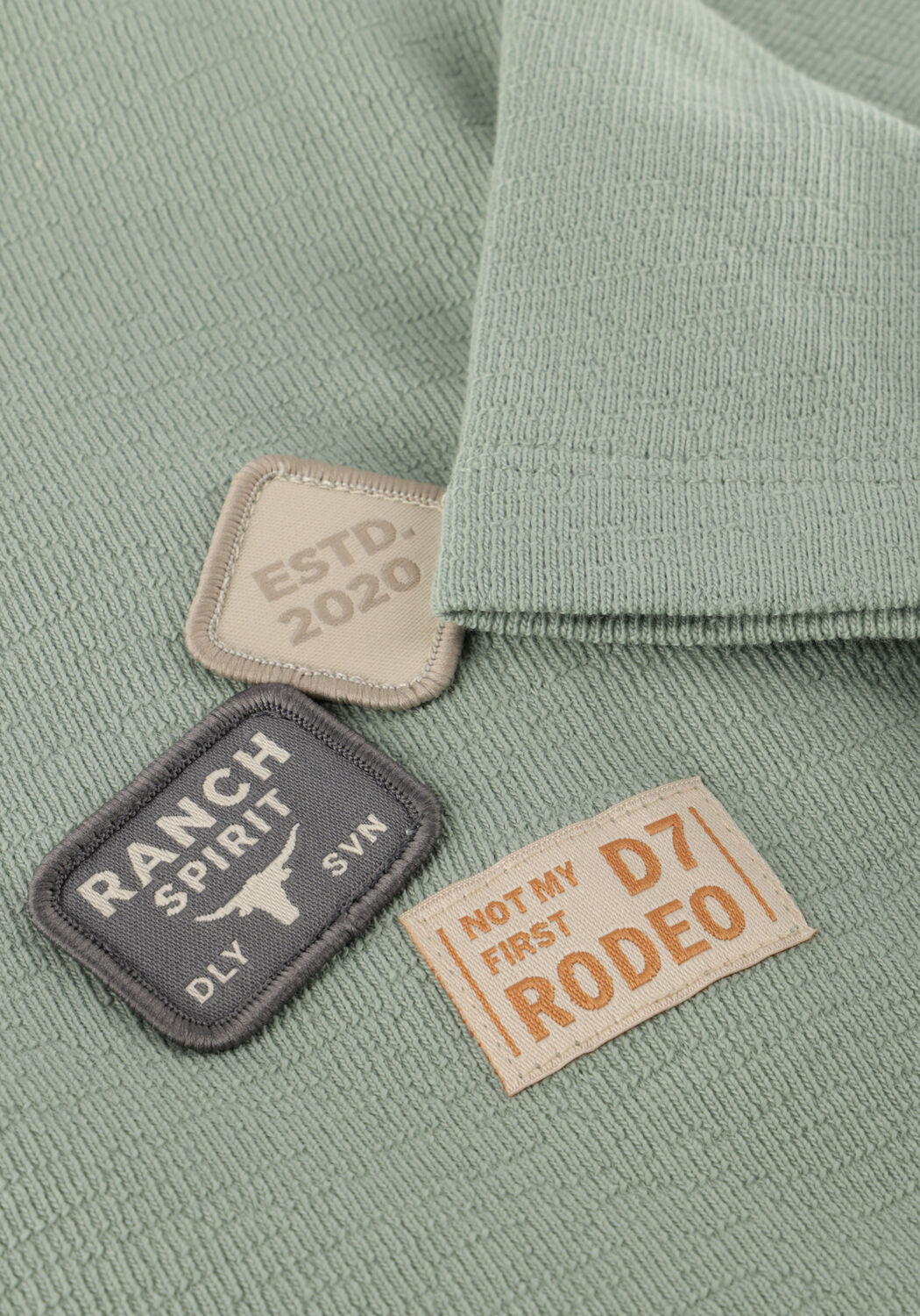 Groene DAILY7 T-shirt T-SHIRT BASIC BADGE - large