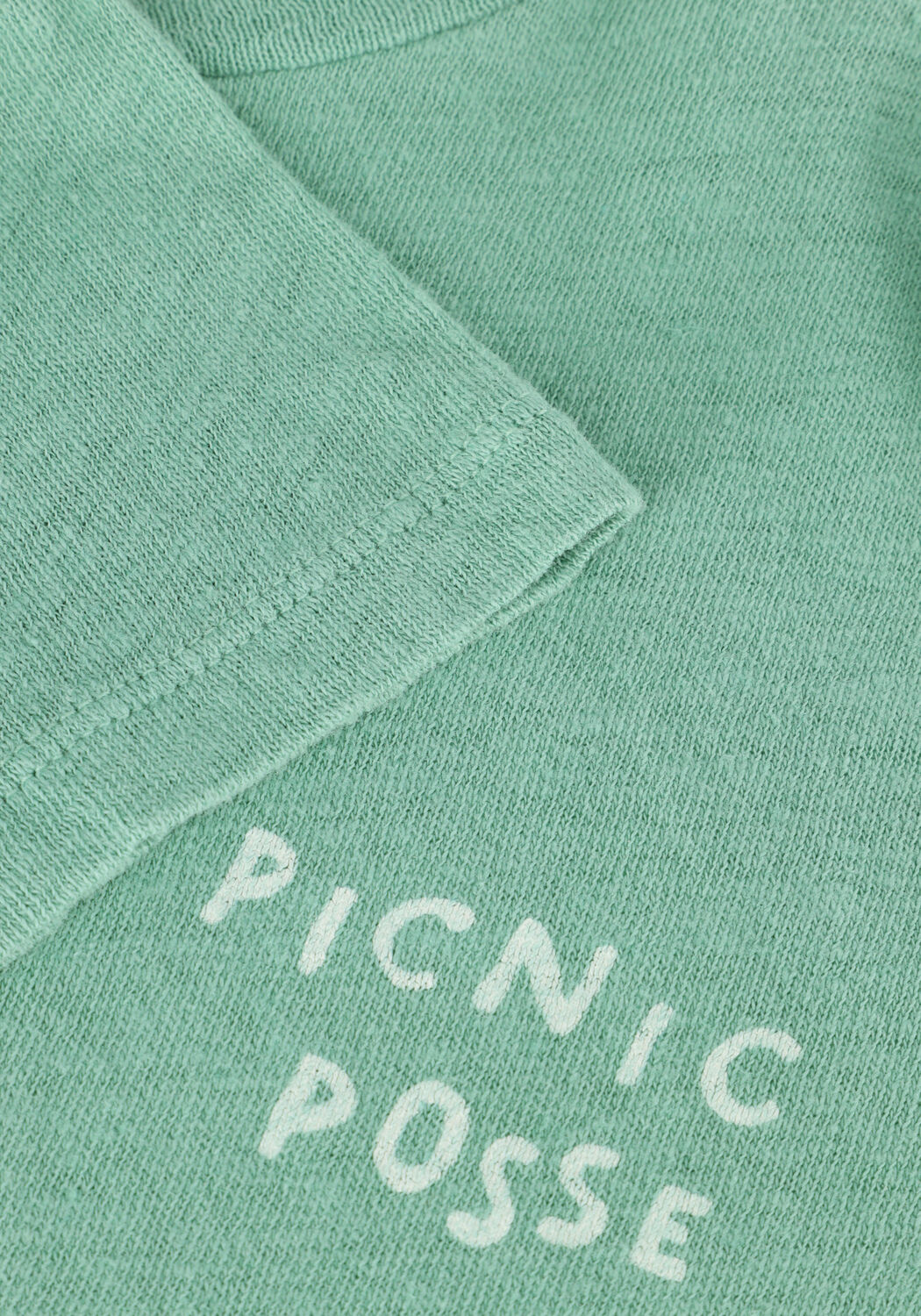 Groene Sproet & Sprout T-shirt LINEN T-SHIRT BOTANICAL GREEN - large