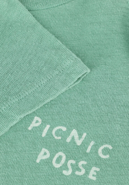 Groene Sproet & Sprout T-shirt LINEN T-SHIRT BOTANICAL GREEN - large
