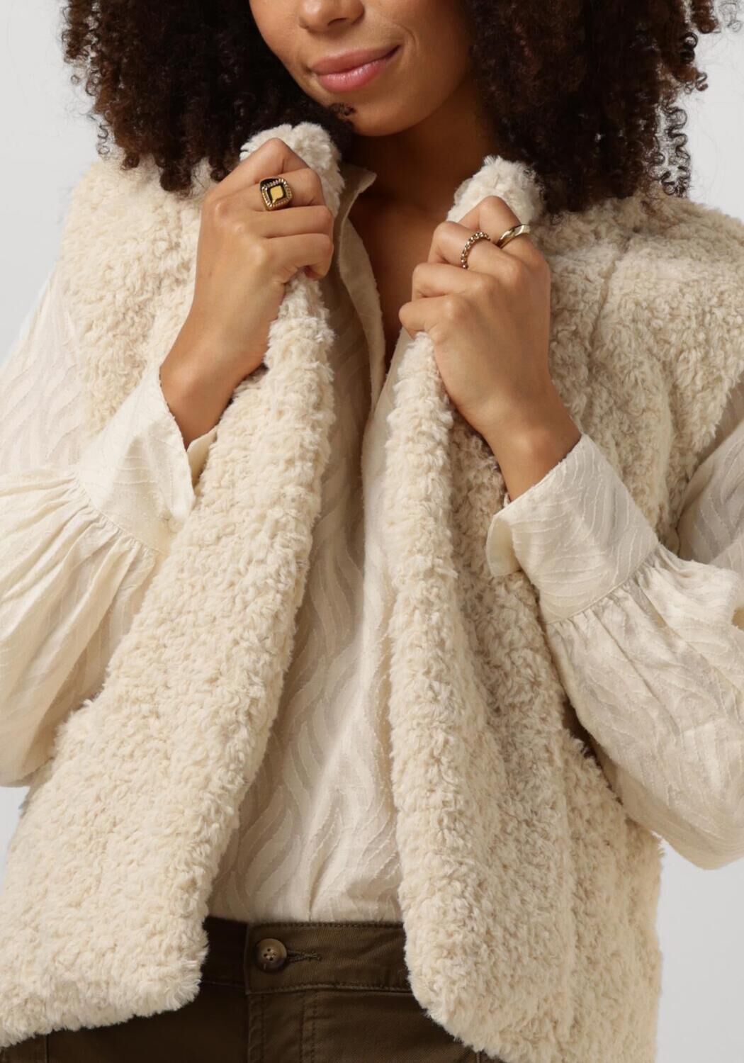 CIRCLE OF TRUST Dames Blazers Ariana Gilet Ecru
