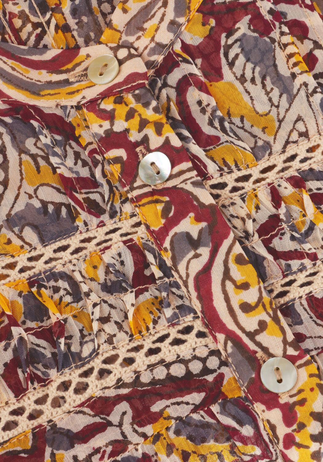 Bruine AAIKO Blouses DAIMY ORIENTAL VIS 520 - large