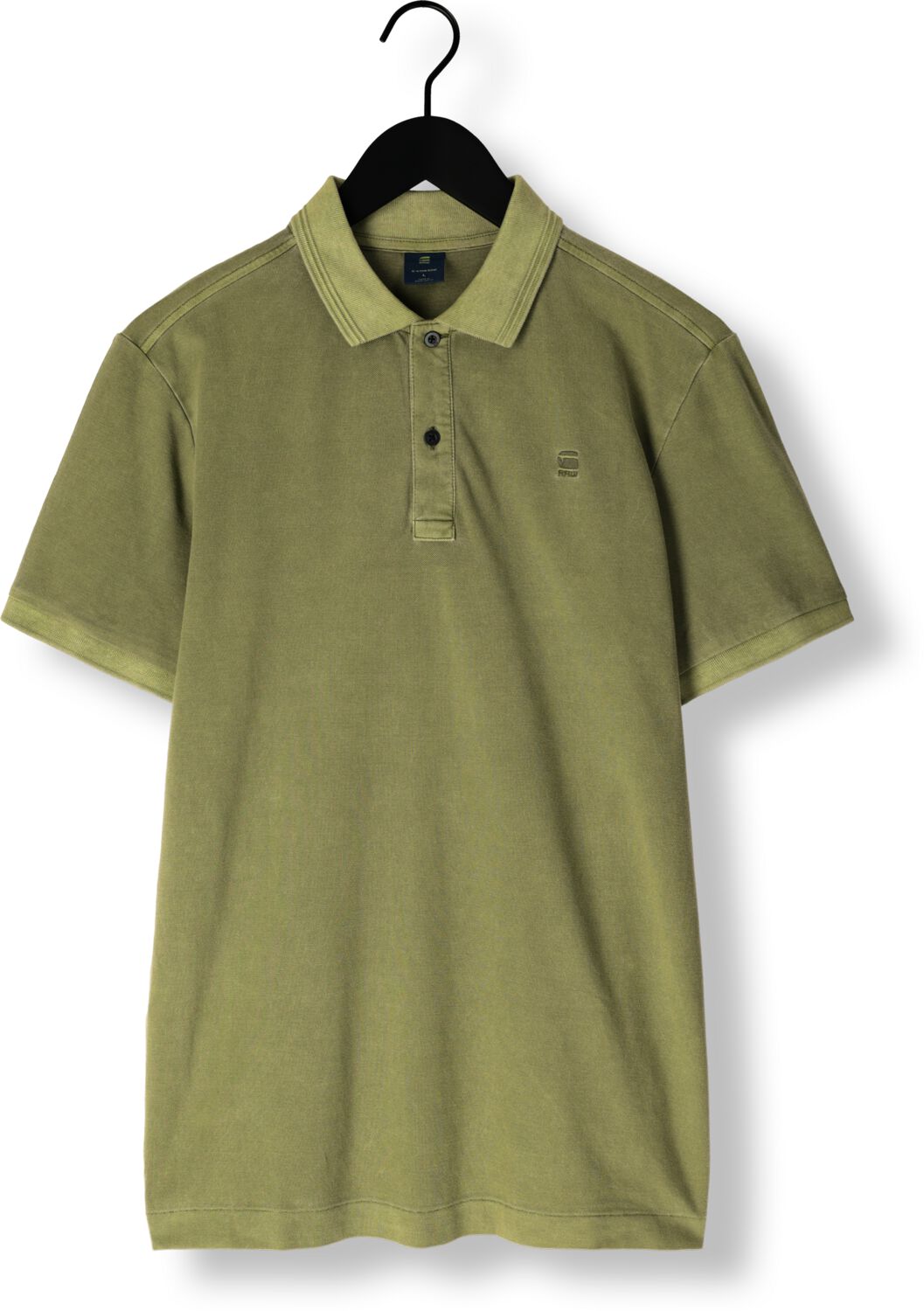 G-STAR RAW Heren Polo's & T-shirts Dunda Overdyed Slim Polo S\s Groen