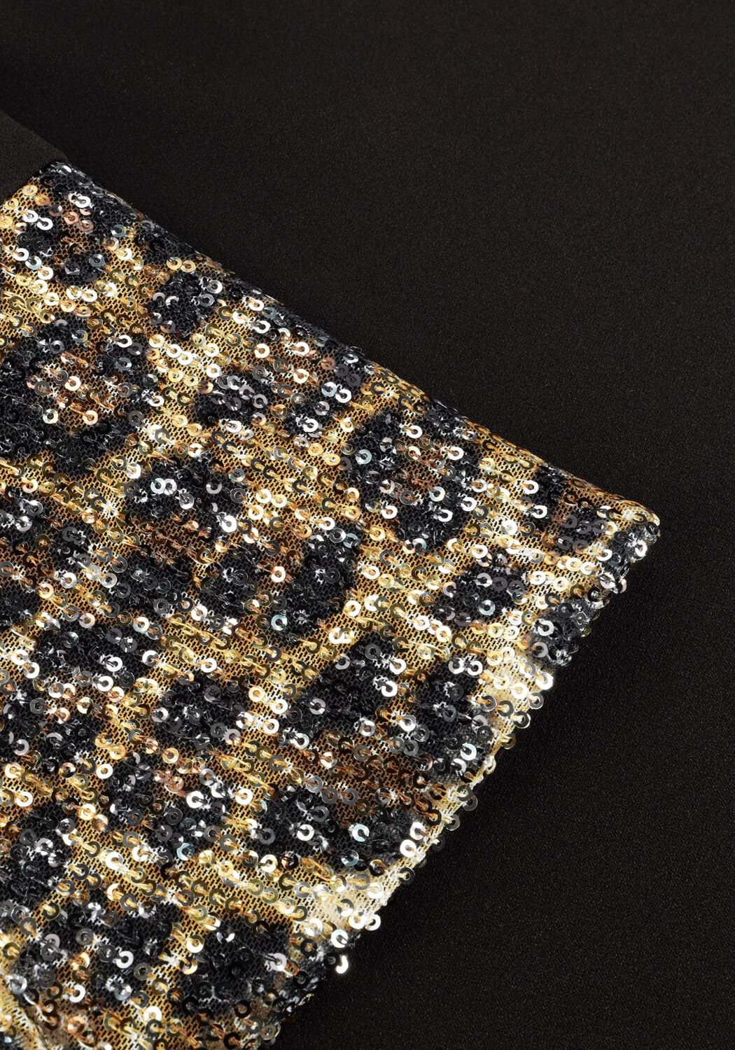 Zwarte ANA ALCAZAR Mini jurk MIX DRESS AT ARMS - large