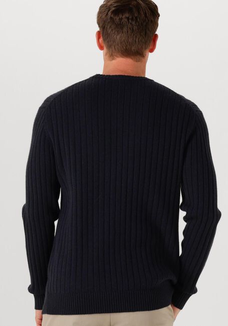 Zwarte PROFUOMO Trui PULLOVER CREW NECK WOOL BLEND - large