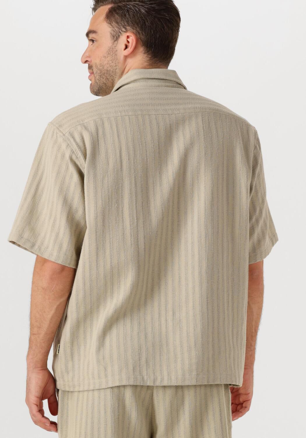 WOODBIRD Heren Overhemden Wbwang Chuke Shirt Beige