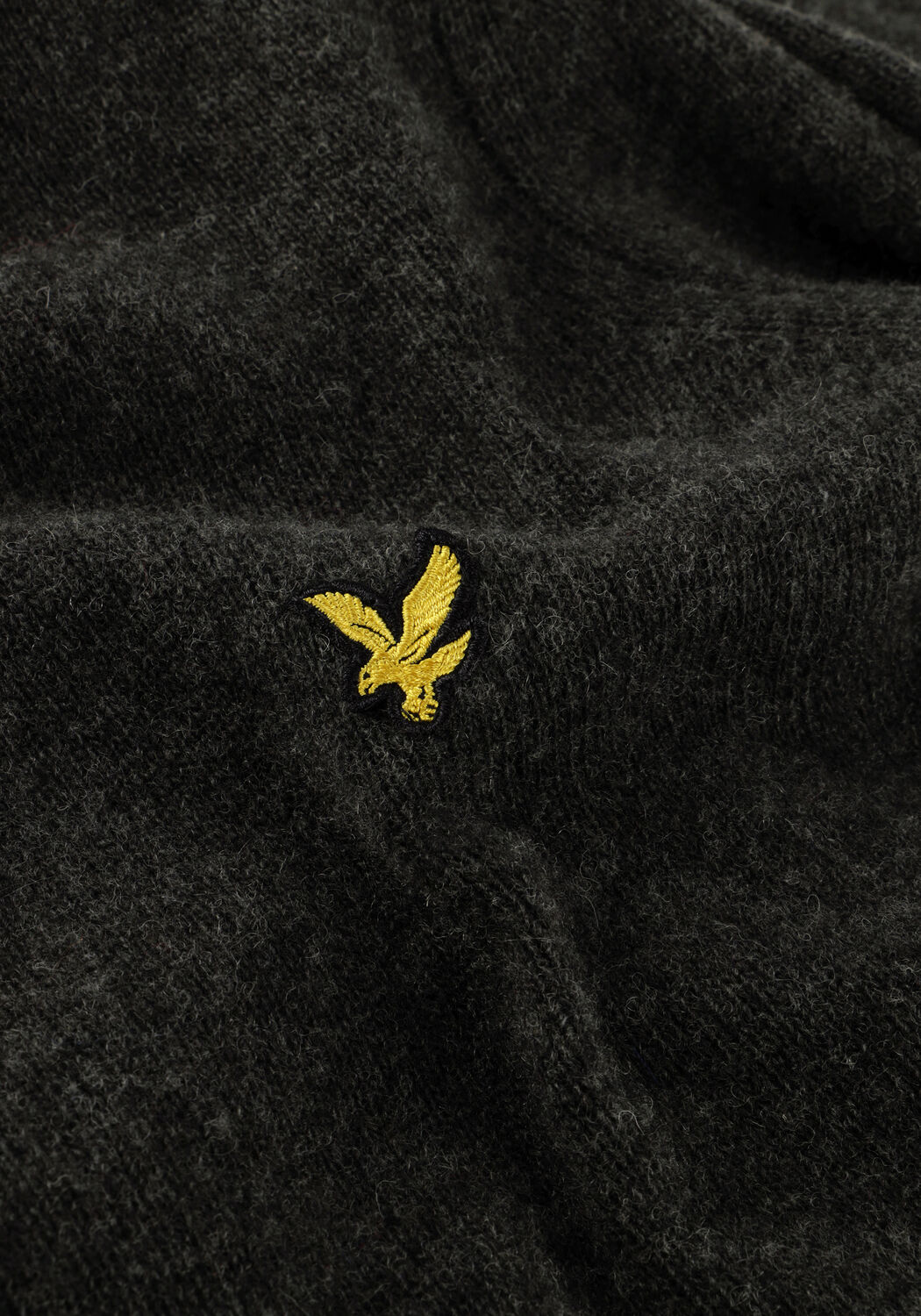 Donkergrijze LYLE & SCOTT Trui CREW NECK LAMBSWOOL BLEND JUMPER - large