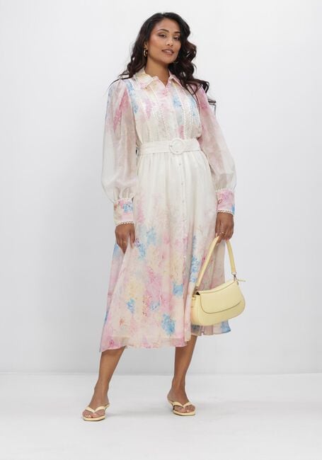 Roze Y.A.S. Jurken YASFLORENCE LS LONG DRESS S. - large