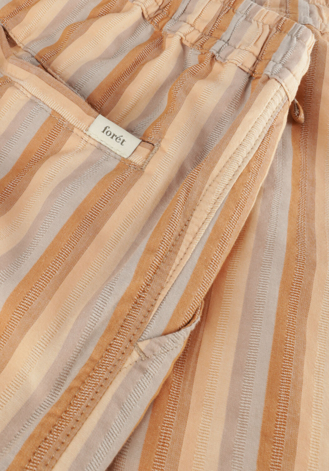 Bruine FOR&Eacute;T Korte broek OTTER SEERSUCKER SHORTS - large