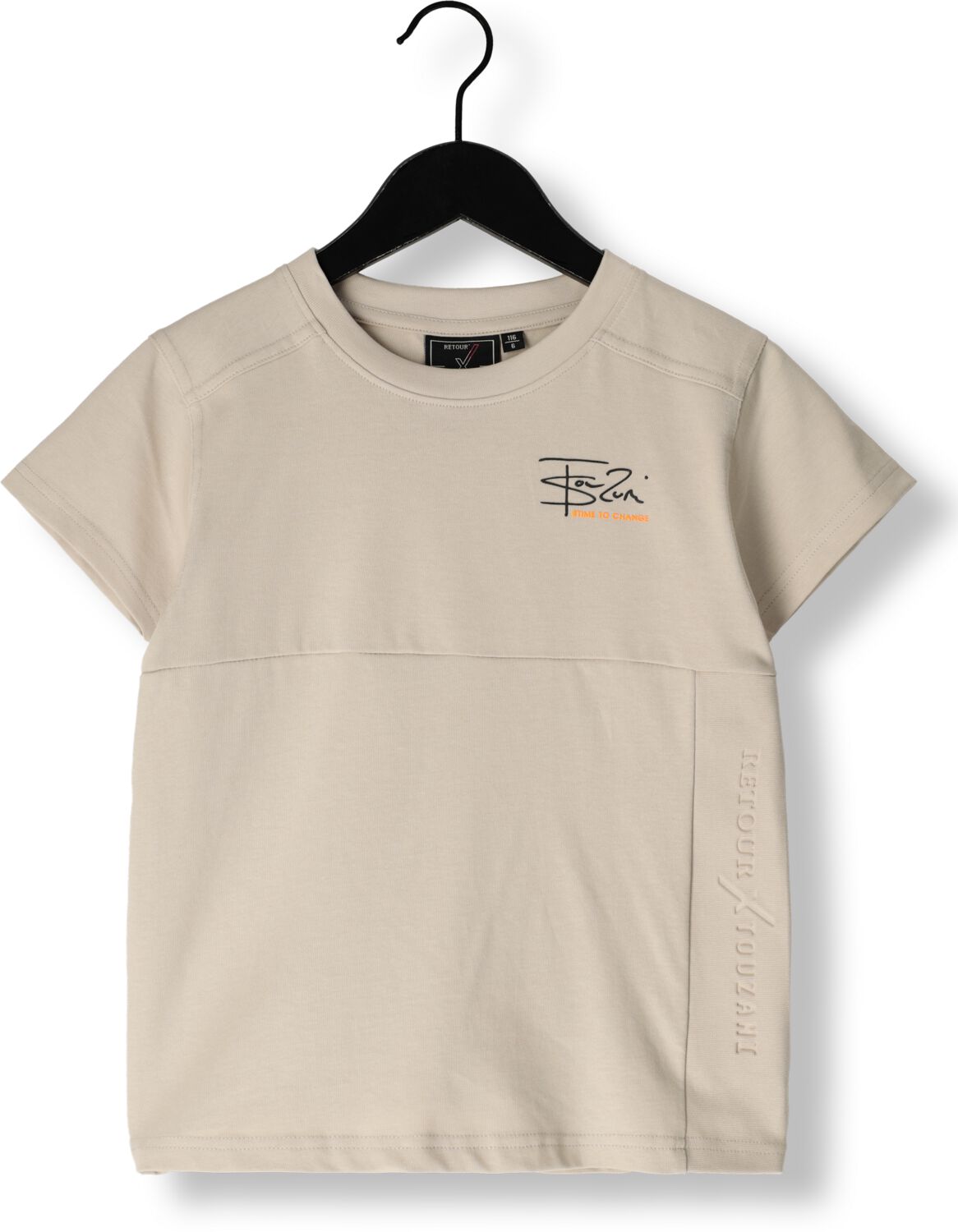 RETOUR Jongens Polo's & T-shirts Captain Beige