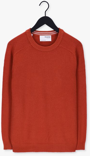 Bruine SELECTED HOMME Trui NEWCOBAN LAMBS WOOL CREW NECK W - large
